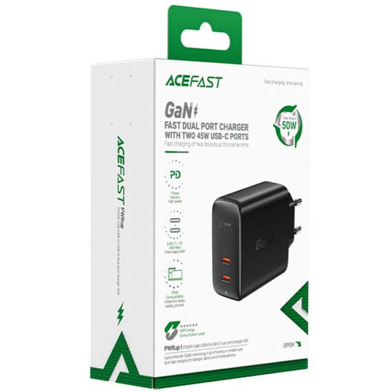 МЗП Acefast A29 PD50W GaN (USB-C+USB-C) dual port | Зображення 3