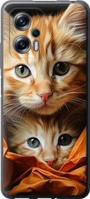 Чохол на Xiaomi Redmi Note 11T Pro Котики 2 із силікону FCh_008355