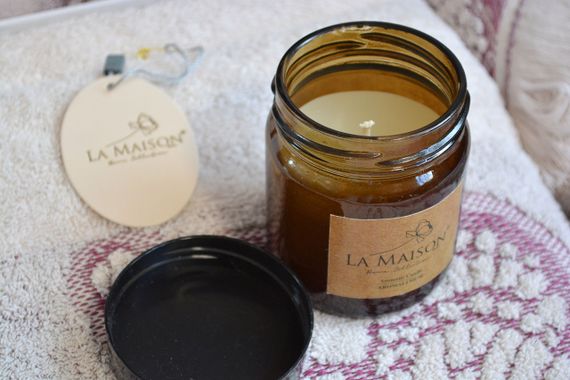 Подарочный набор полотенец La Maison, 3 шт. со свечой Nola Pudra | Зображення 4