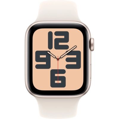 Смарт-годинник Apple Watch SE 2024 GPS 40mm Starlight Aluminium Case with Starlight Sport Band - M/L (MXEG3QH/A) | Зображення 1