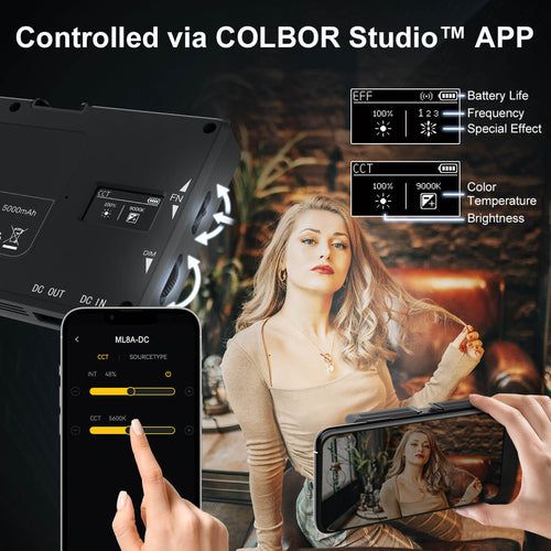 Светодиодный светильник Moman ML8A-RC RGB для камеры | Зображення 4