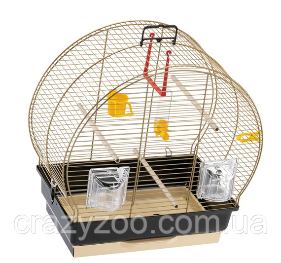 Клітка для канарок та маленьких птахів Ferplast Luna 2 коричнева 44.5х25х45.5 см 52005502 | Зображення 3