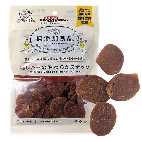 Ласощі для собак з печінкою DoggyMan Chicken Liver Soft, 80 гр