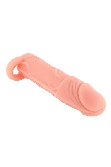 Насадка на член Real Body - Real Extender HUGY с открытой головкой и кольцом для мошонки sexstyle | Зображення 2