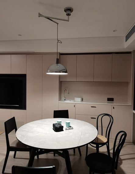 Люстра підвісна на 1 лампочку 26735 Хром 35-75х35х35 см. | Зображення 8