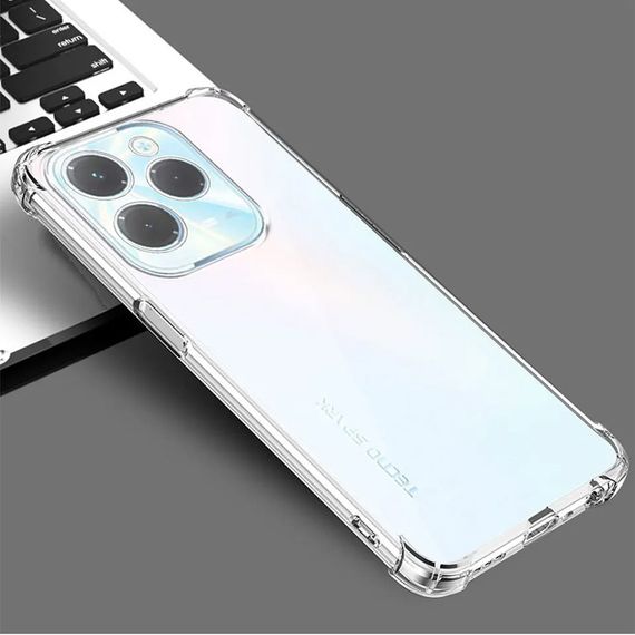 TPU чохол GETMAN Ease logo посилені кути Full Camera для Infinix Hot 40 Безбарвний (прозорий) | Зображення 1