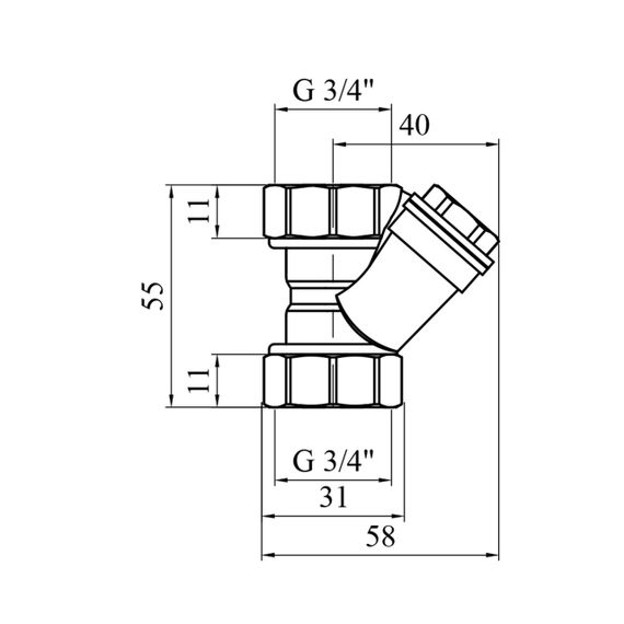 Фільтр грубої очистки Valves 3/4" | Зображення 1
