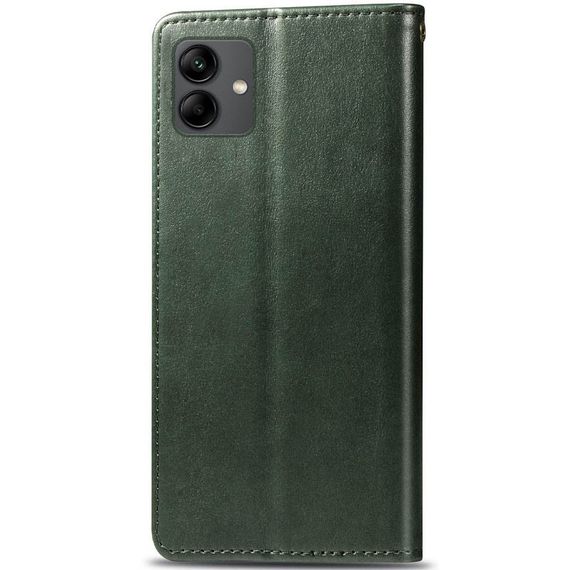 Шкіряний чохол-книжка GETMAN Gallant (PU) для Samsung Galaxy A05 Зелений | Зображення 1
