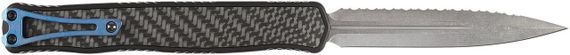 Ніж Heretic Cleric II Double Edge Aluminum Handle Serrated Blue | Зображення 5