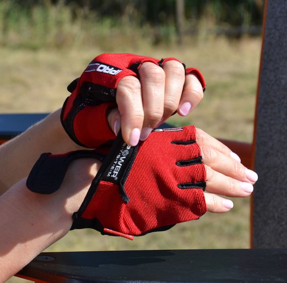 Рукавички для фітнесу Power System PS-2250 Pro Grip Red L | Зображення 7