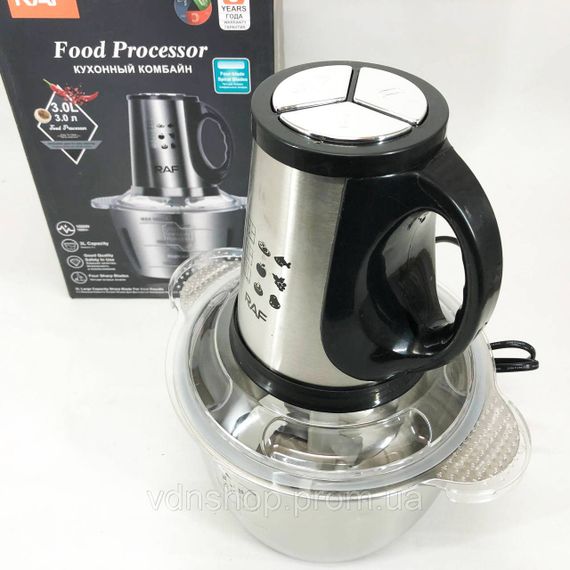 Побутовий потужний подрібнювач продуктів RAF, Побутовий електричний блендер блискавка BI-11 | Зображення 4