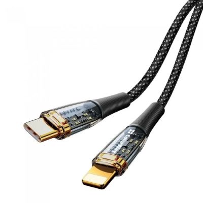 Дата кабель USB-C to Lightning 1.2m 3A 27W black ColorWay (CW-CBPDCL057-BK) (CW-CBPDCL057-BK) | Зображення 1