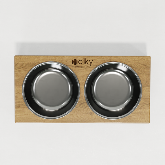 Миски на подставке для маленьких собак и котов Hollky Base XS (2 × 0,25 л) BXS-28145-BLNT | Зображення 3