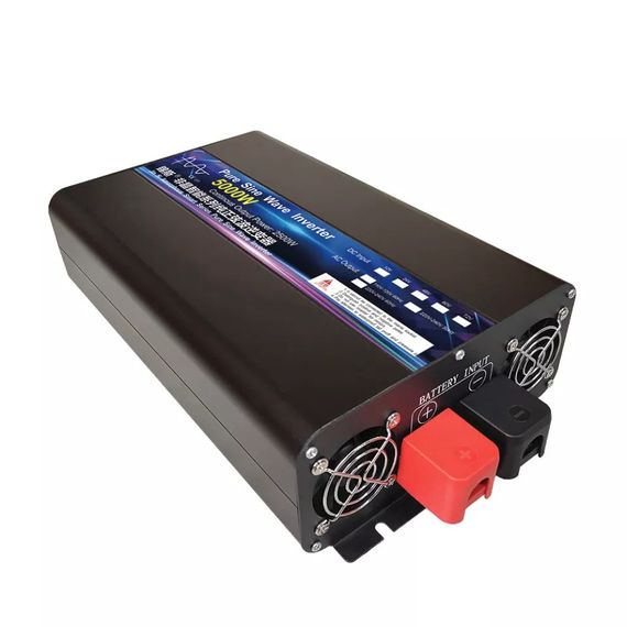 Інвертор перетворювач напруги на 24/220 вольтів чистий синус 5000w (2500) | Зображення 3