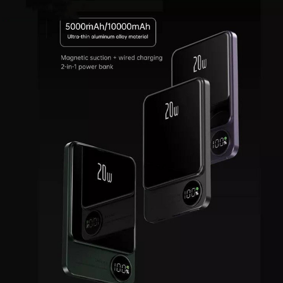 Універсальний Power Bank Q9 з MagSafe і функцією швидкого заряджання, місткістю 10000 mAh знижка