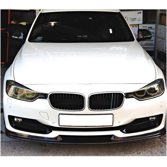 Накладка на передній бампер Lip (для F30 Base 2012-2015, Карбон) для BMW 3 серія F-30/31/34 рр | Зображення 1