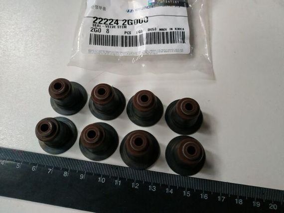 Сальники клапанів Hyundai/KIA, MOBIS (222242G000) (22224-2G000)