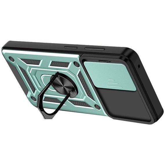 Чохол Ummi Camshield Serge Ring для Samsung Galaxy S22+ Зелений | Зображення 1