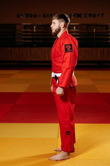 Кімоно для джиу - джитсу червоне, TM "Kintayo", 170 зріст, щільність 450 гр/м.кв. | Зображення 4