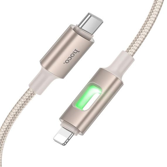 Дата кабель Hoco U144 New Type-C to Lightning 27W (1.2m) Gold | Зображення 3