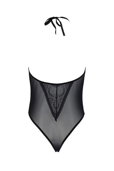 Боді Passion DROSERA BODY black, L/XL, високі вирізи, верх на зав’язках | Зображення 3