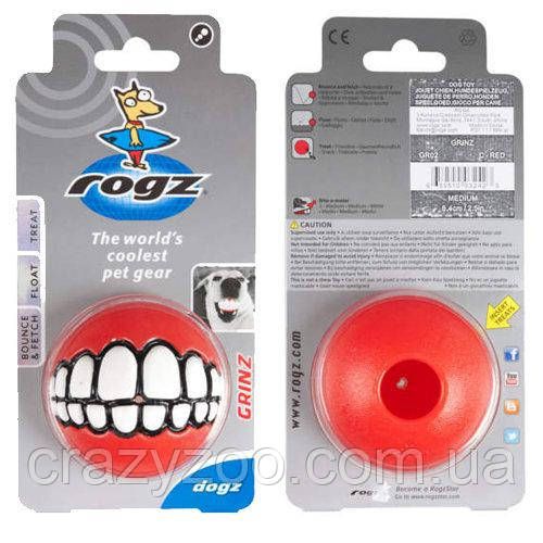 Іграшка для собак Rogz Grinz червоний S 4.9 см 4174602 | Зображення 1