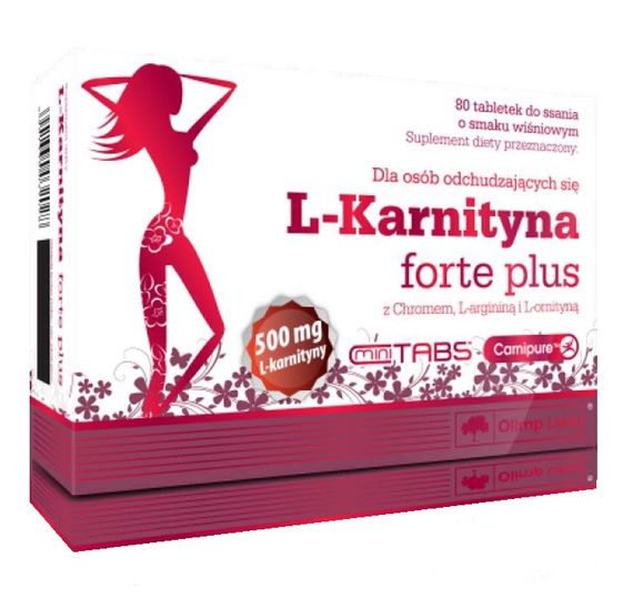 Жироспалювач для спорту Olimp Nutrition L-Carnitine forte plus 80 Tabs