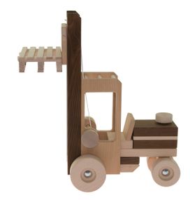 Машинка деревянная goki Автопогрузчик (натуральный) 55901 (55901)