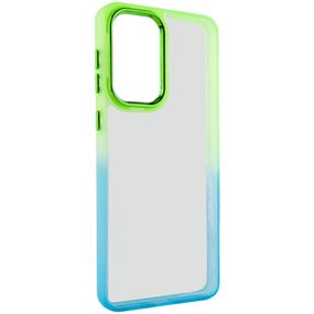 Чохол TPU+PC Fresh sip series для Samsung Galaxy A33 5G TPU+PC, Бирюзовый / Лимонный