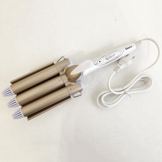 Плойка потрійна хвиля GEMEI GM-1988-25 керамічне покриття з BD-413 регулювань температури | Зображення 6