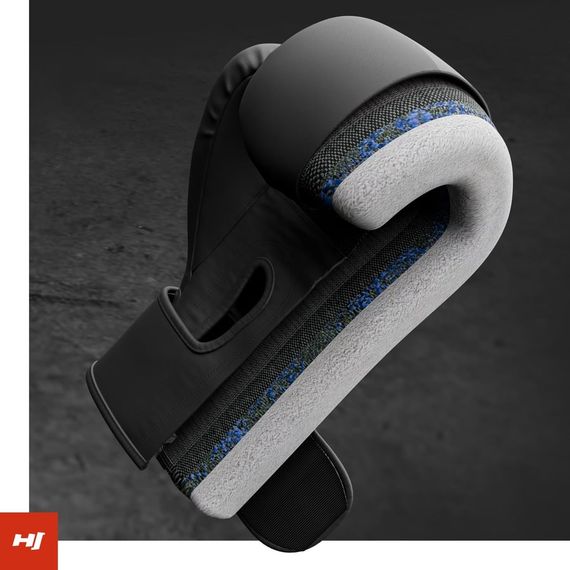Боксерські рукавиці Hop-Sport HS-BG12 12oz чорні | Зображення 5
