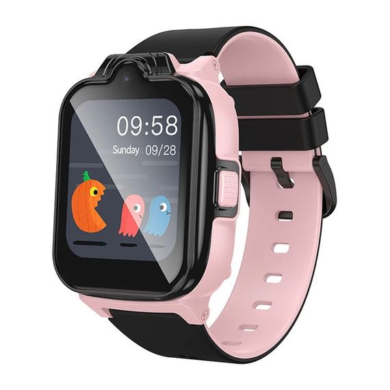 Дитячий смарт годинник Hoco Y104, 4G, GPS, Wi-Fi, HD камера, 1.69" HD-дисплей, дзвінки, відеодзвінки, голосові повідомлення, Pink,