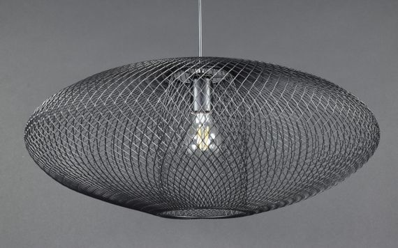 Люстра підвісна LOFT на 1 лампочку 27187 Чорний 30-160х58х58 см. | Зображення 2