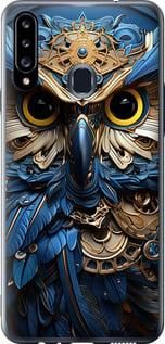 Чехол на Samsung Galaxy A20s A207F Сова v2 из силикона FCh_096117