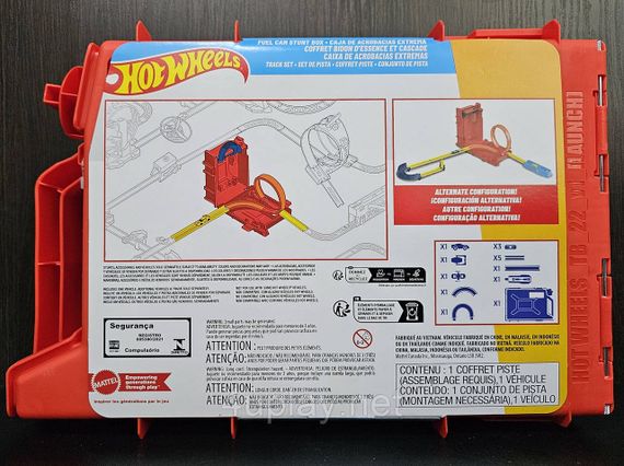 Ігровой набір Трек Хот Вілс Каністра для трюків Турботрюки ​Hot Wheels Track Builder Unlimited Fuel Can Stunt Box | Зображення 9