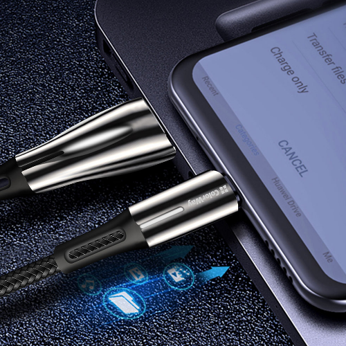 Кабель USB Lightning ColorWay CW-CBUL035-BK 2,4A 1м чорний | Зображення 5