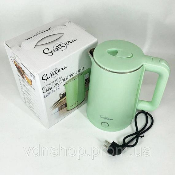 Надійний електричний чайник Suntera EKB-327G 1.8 Л 1500 Вт, Електрочайник на кухню RS-38 | Зображення 1