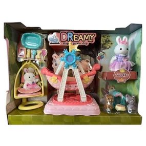 Игровой набор Зайка на качельке 6654 Розовый