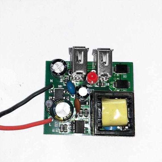 Внутрішня розетка подвійна з USB 250 В/16 А біла | Зображення 2