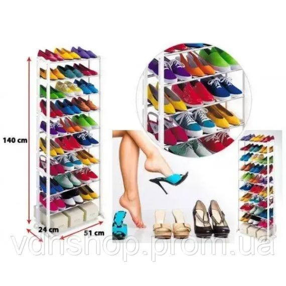Полиця для взуття Amazing Shoe Rack на 30 пар | Зображення 2