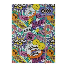 Папка для тетрадей "WOW" ZB.14960 ZiBi KIDS Line, картонная, на резинке B5+ (4823078981424)