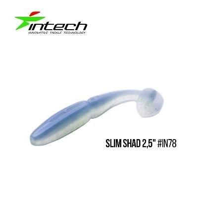 Силиконовая приманка, Съедобный силикон Intech Интеч Slim Shad 2,5"12 шт IN78