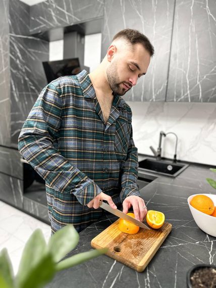 Піжама зелена чоловіча DO2800 | Зображення 2