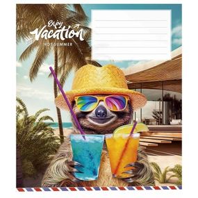Тетрадь ученическая "Cool vacation" 018-3318L-1 в линию, 18 листов