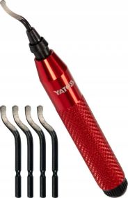 Нож строительный для снятия фаски заусенцев труб + 5 лезвий YT-22363