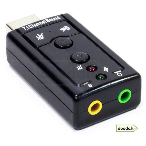 Зовнішня звукова usb GoodEm SC-108 (7.1) - для пк, ноутбука, та інших пристроїв | Зображення 1