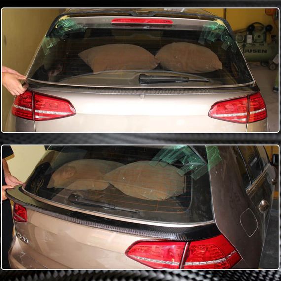 Нижний спойлер (Карбон) для Volkswagen Golf 7/E-Golf 2012-2020 гг | Зображення 2