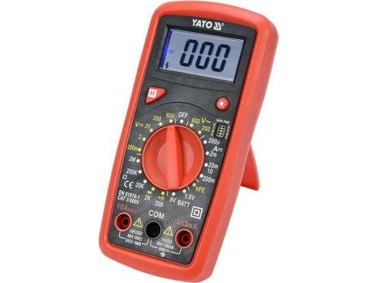 Мультиметр цифровий тестер LCD-дисплей YATO Польща YT-73081