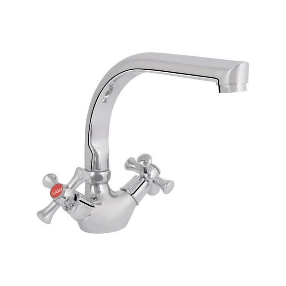 Змішувач для кухні Lidz Lamb 276F двохвентильний LDLAM276FCRM22019 Chrome