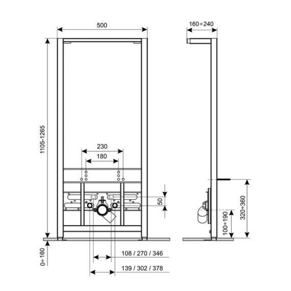 Инсталляция для биде Qtap Nest QT0155706B | Зображення 1